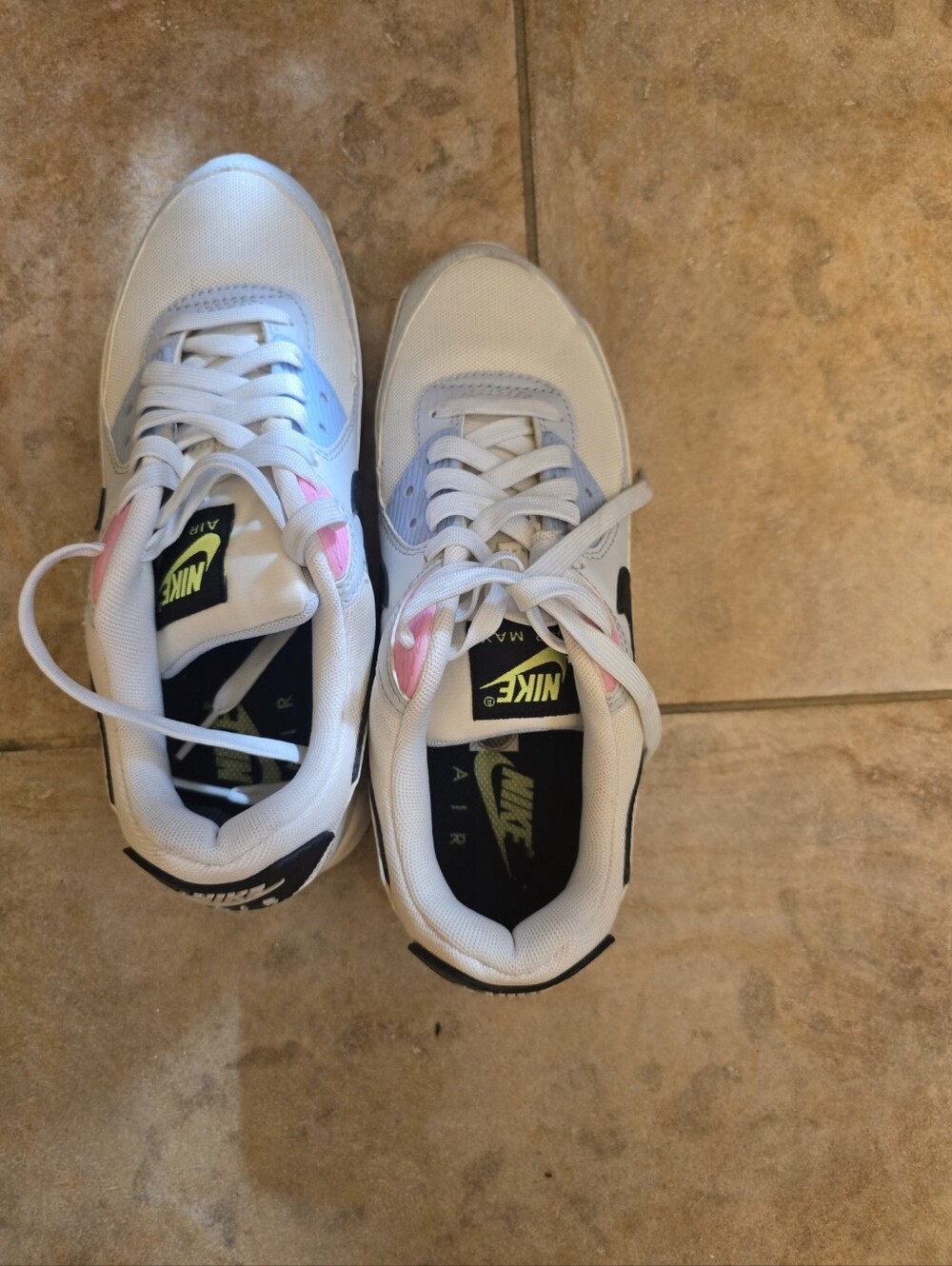 Nike Air Max 90 Women’s Sneakers Size 9 White Pink Black